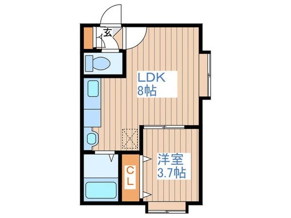 クリエイト旭町Ａの物件間取画像